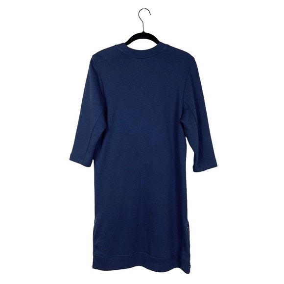 Fabletics Elena Navy Blue Side Zip Sweater Sweatshirt Tunic Dress Pockets XS - Picture 5 of 8